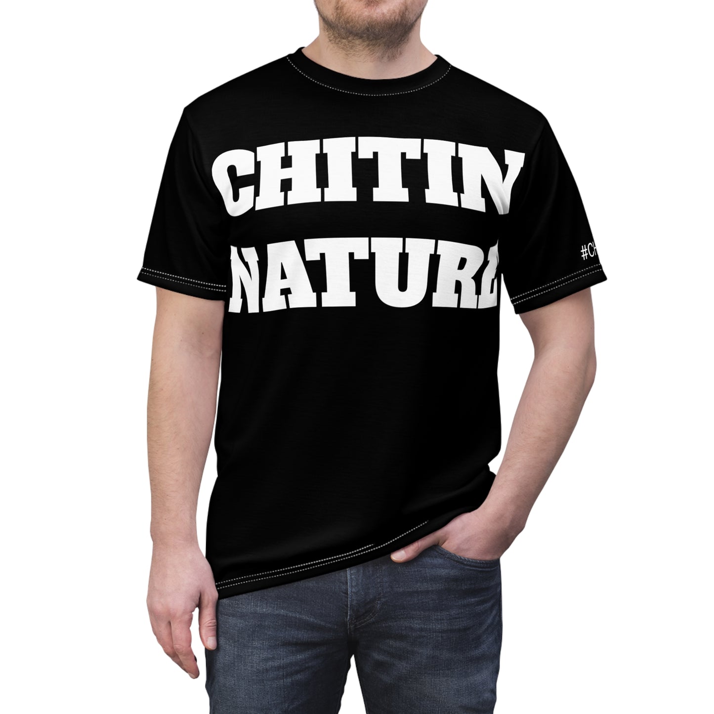 Chitin Nature Large Letters | Premium Microfiber-Knit T-shirt | Chitin Nature (USA)